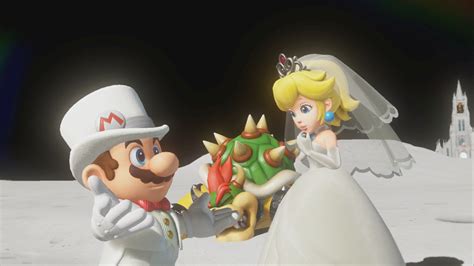 mario saves peach|super mario odyssey peach end.